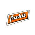 Fuckit Kiss-Cut Sticker — Retro Orange Decal for Laptops, Water Bottles & Gear