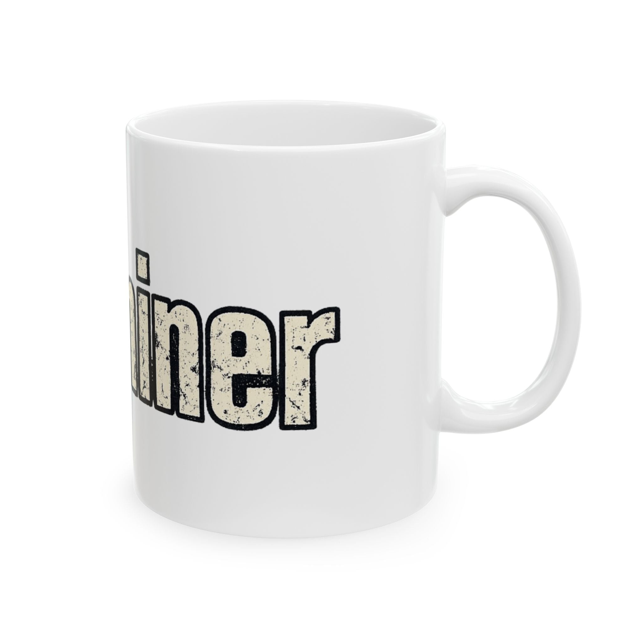 Calming Ceramic Mug – Distressed Text Coffee Tea Cup (11oz, 15oz)